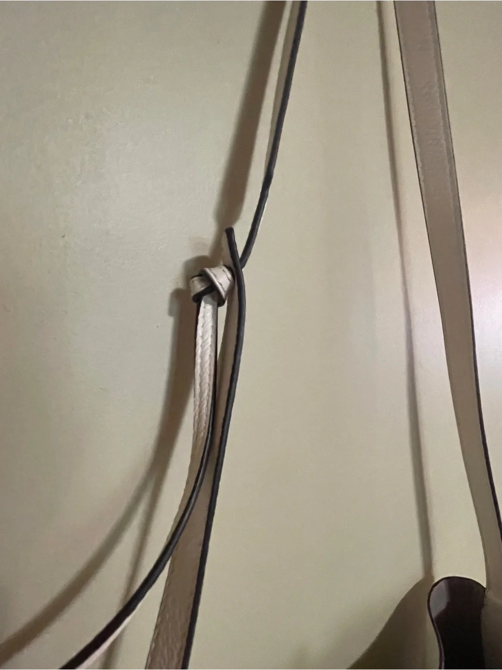 Michael Kors White Pebbled Leather Shoulder Bag